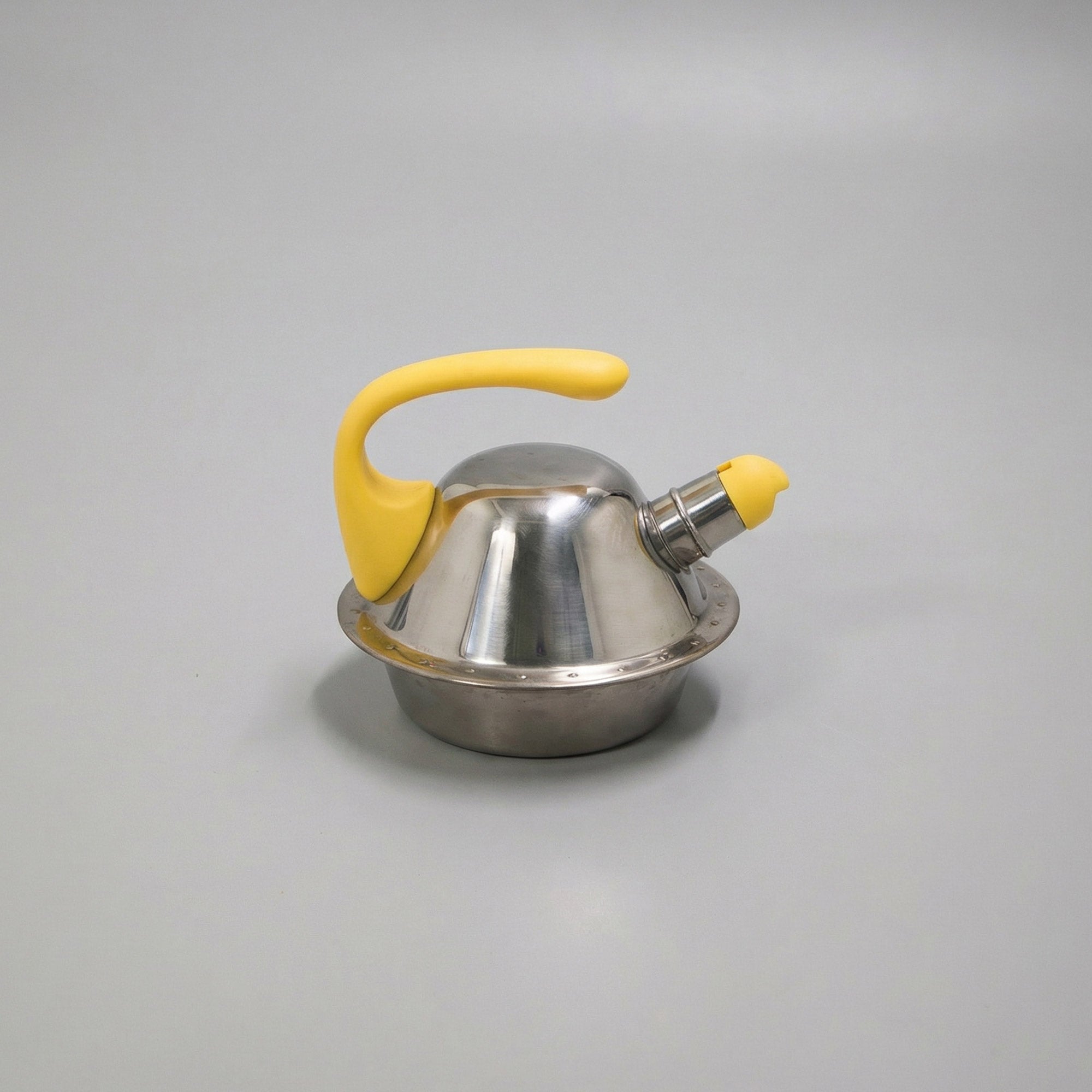 Tea Kettle Turtle by Anna Efverlund for Ikea - Stainless and Yellow Plastic