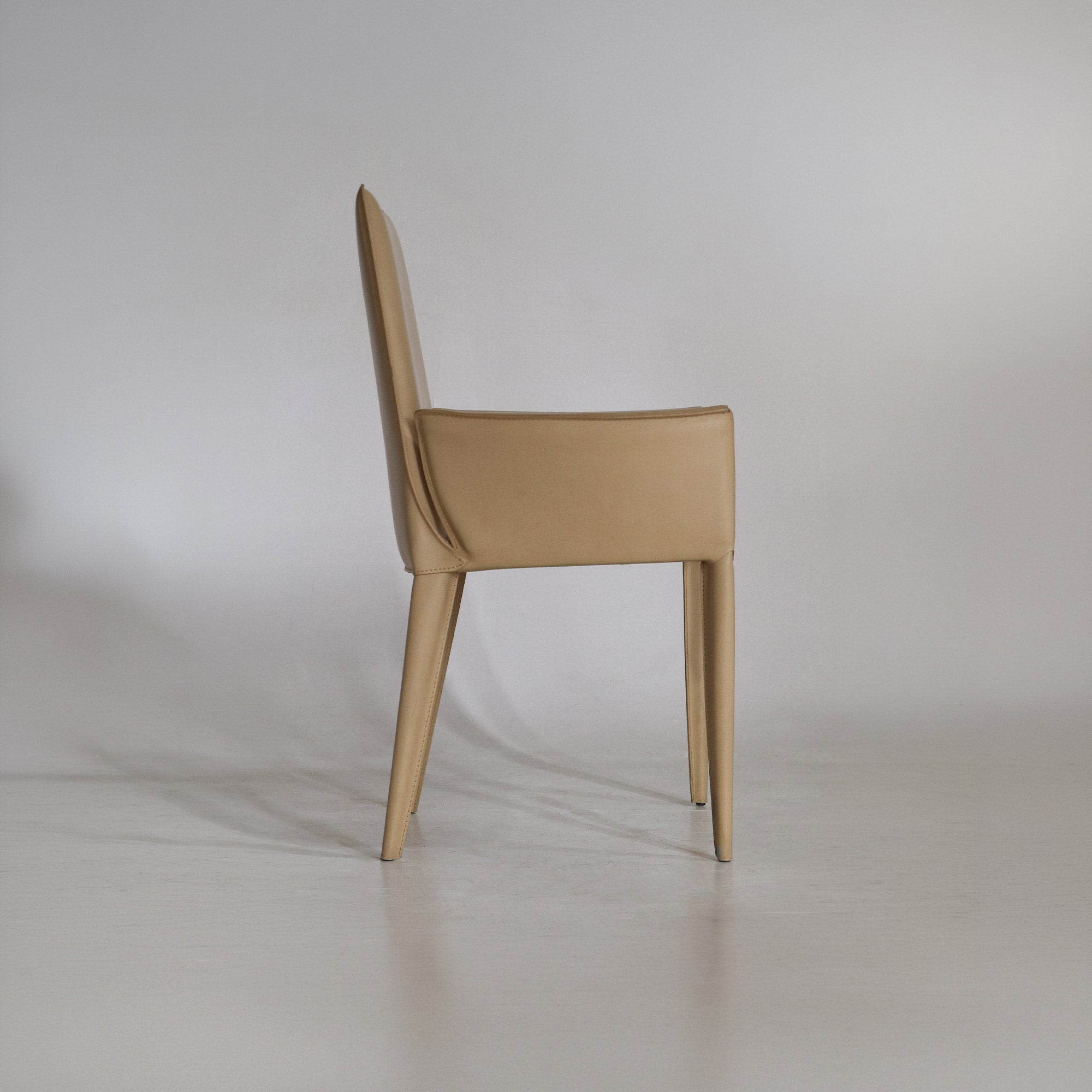 Bottega Leather Chair by Renzo Fauciglietti and Graziella Bianchi for Frag Italia