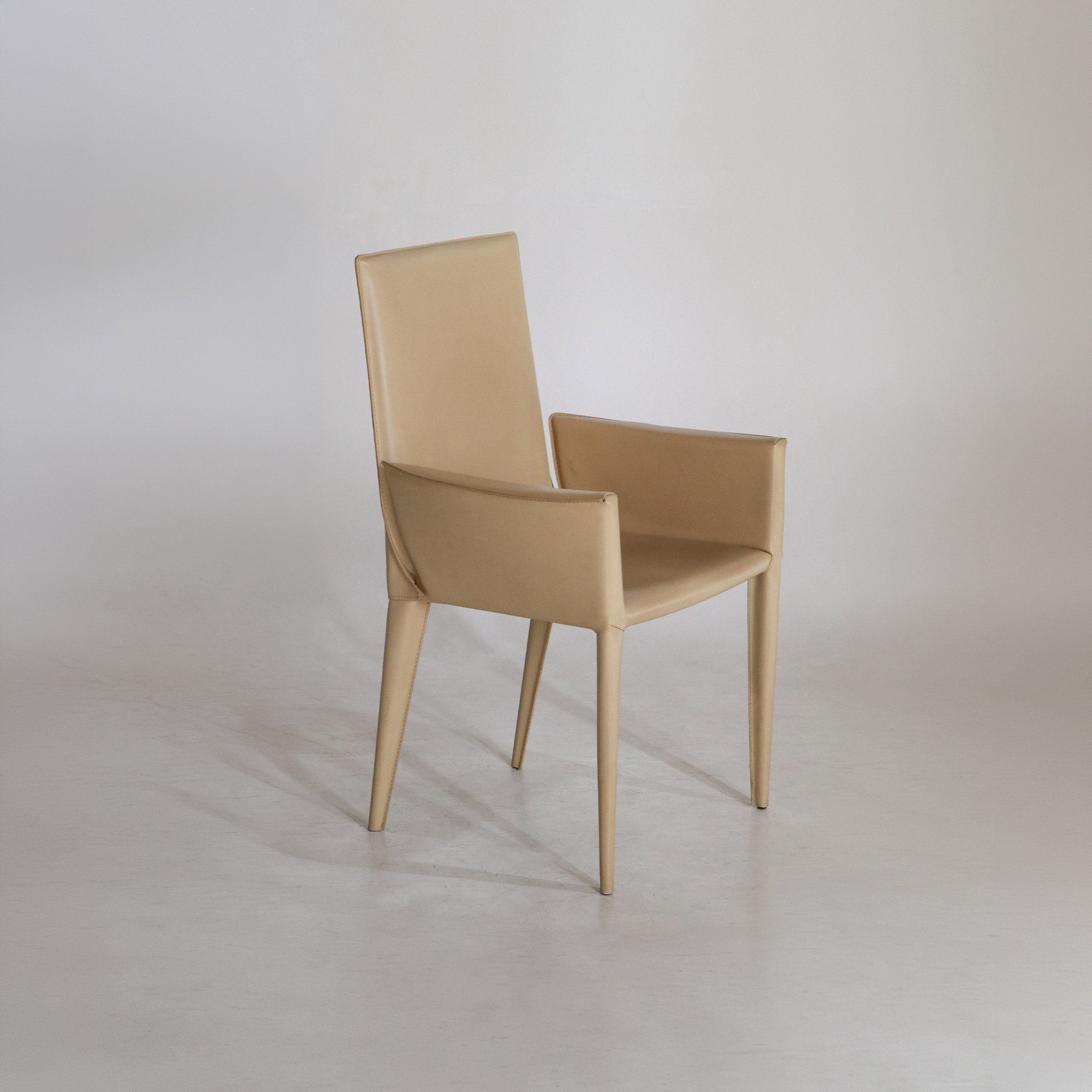 Bottega Leather Chair by Renzo Fauciglietti and Graziella Bianchi for Frag Italia