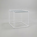Side Table Isocele by Max Sauze - Glass and metal structure