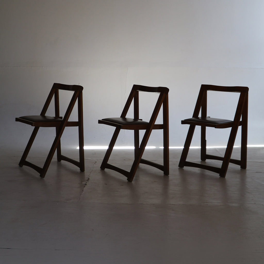 Trieste wooden foldable chair by Aldo Jacober for Alberto Bazzani