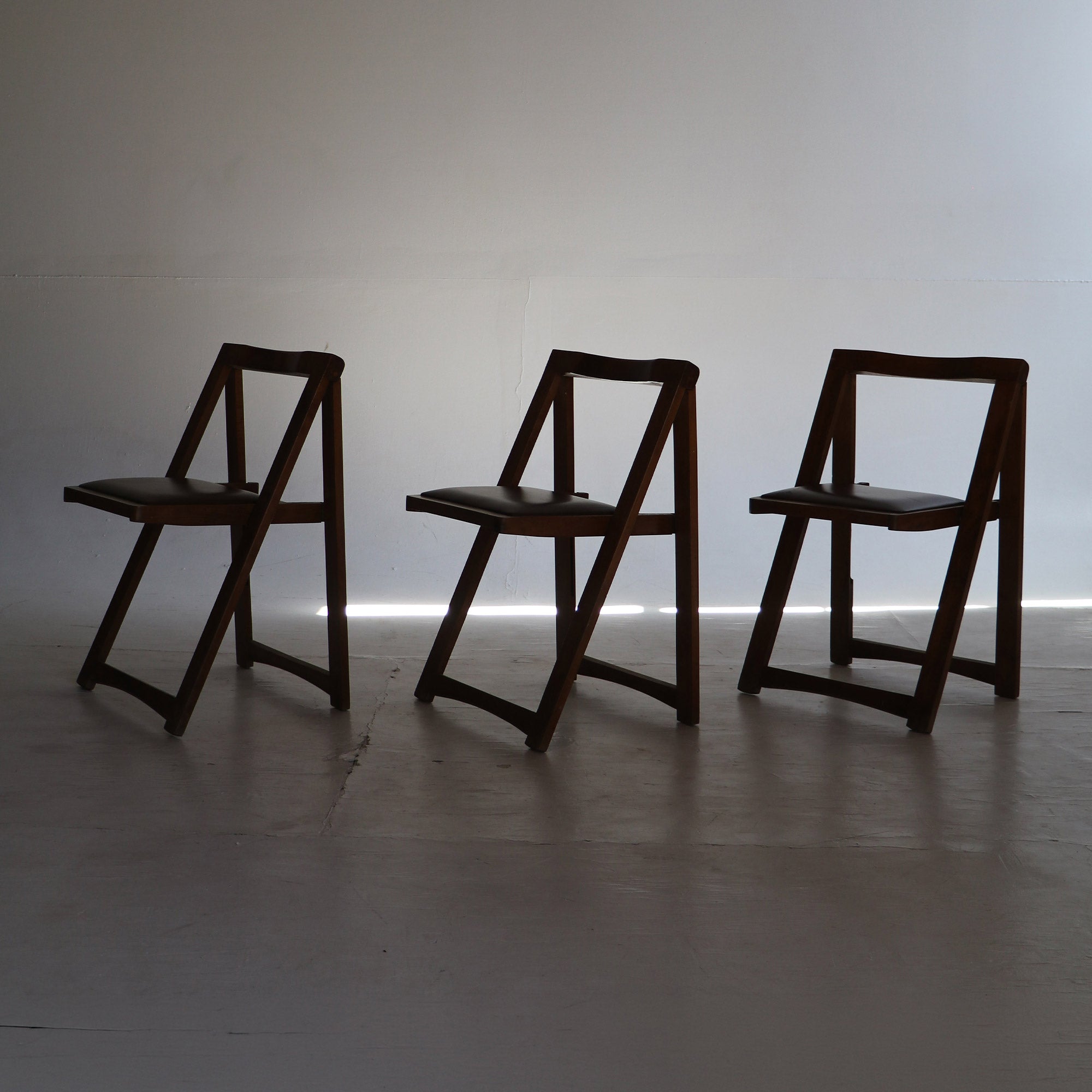 Trieste wooden foldable chair by Aldo Jacober for Alberto Bazzani