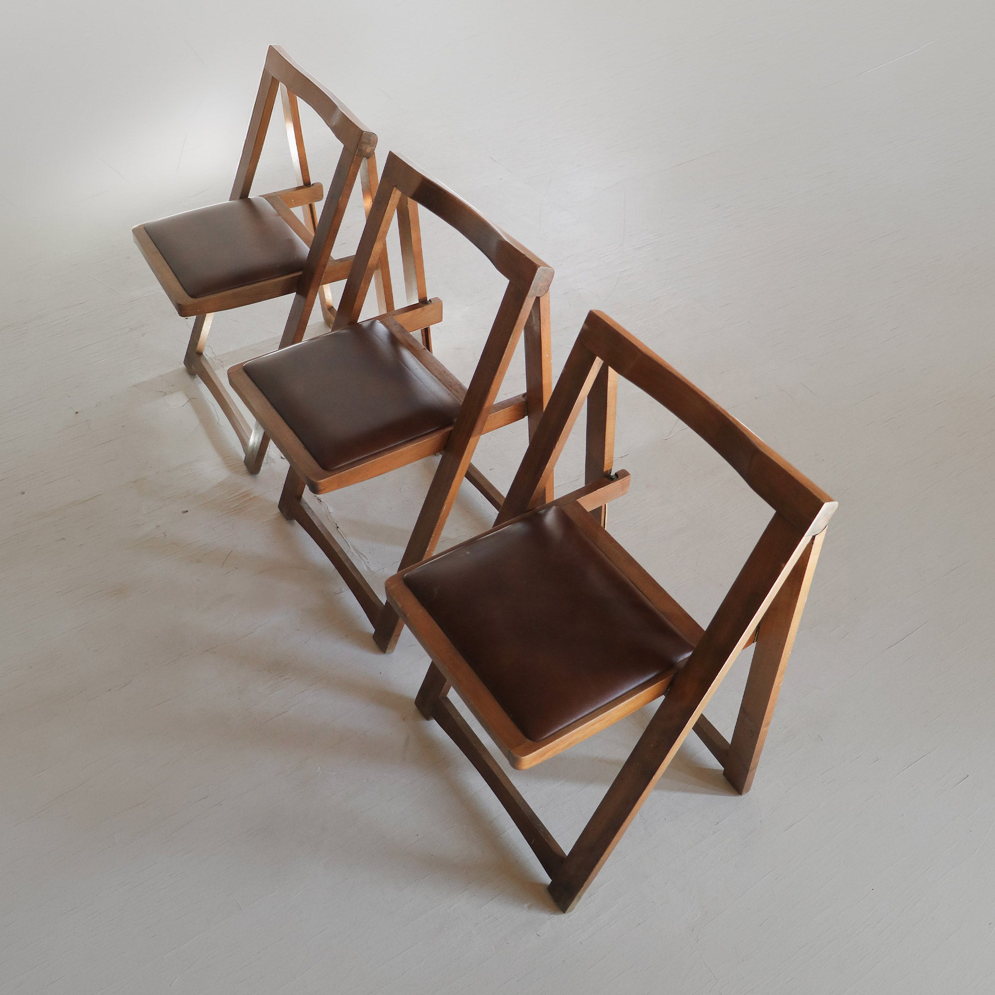 Trieste wooden foldable chair by Aldo Jacober for Alberto Bazzani