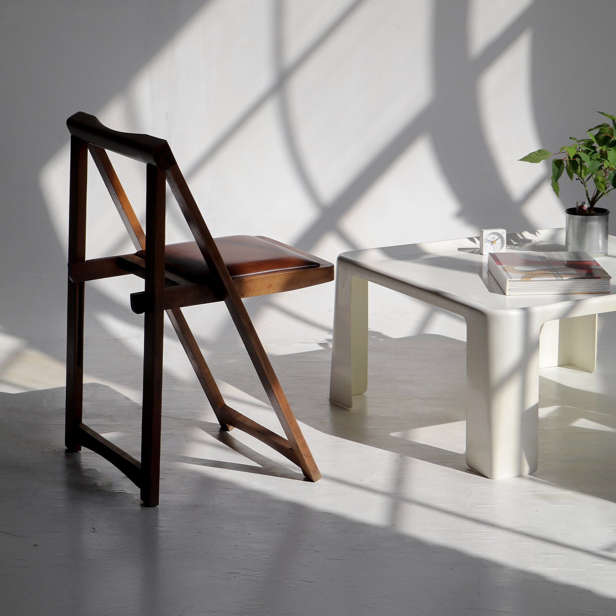 Trieste wooden foldable chair by Aldo Jacober for Alberto Bazzani