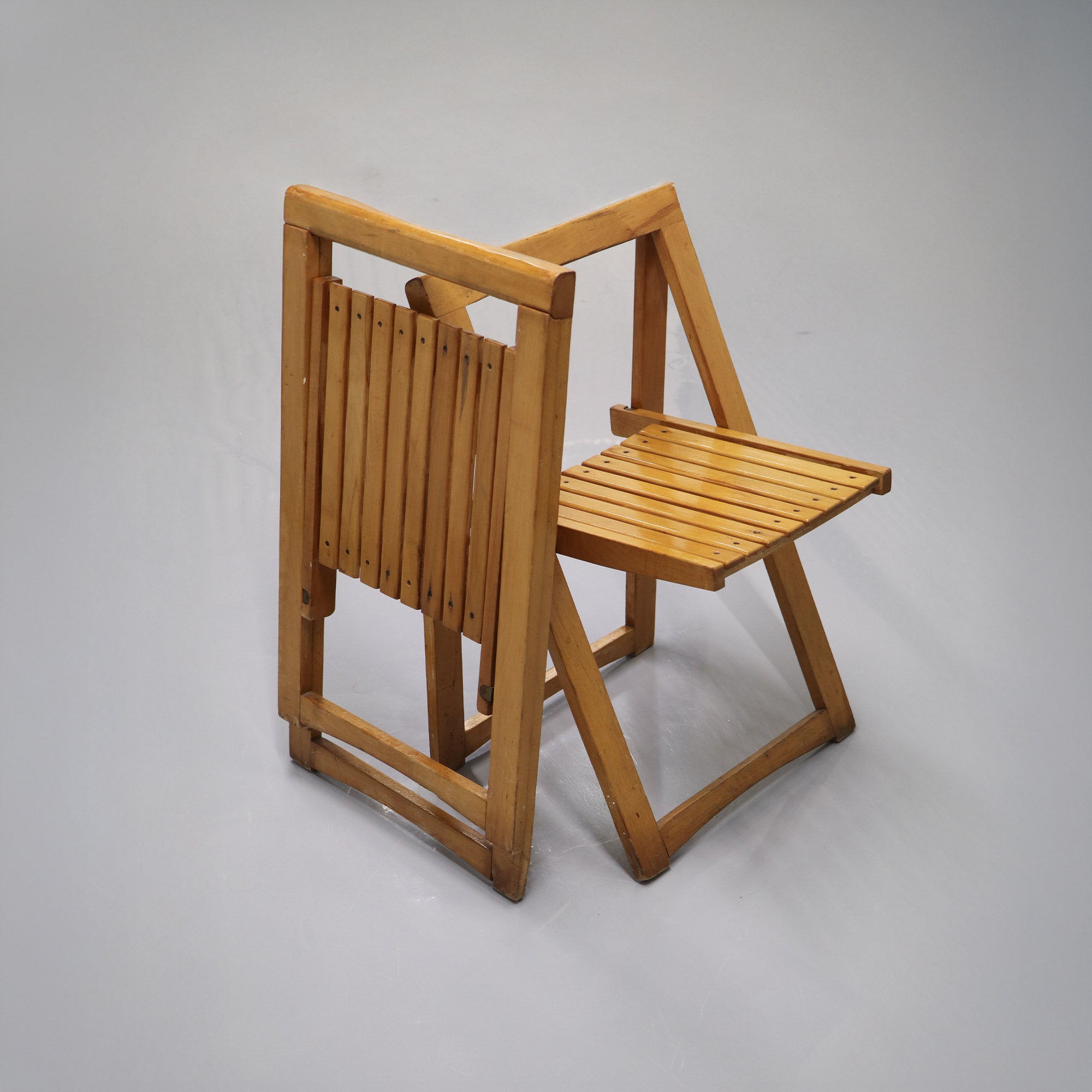 Foldable chair Trieste by Aldo Jacober for Alberto Bazzani - Wood