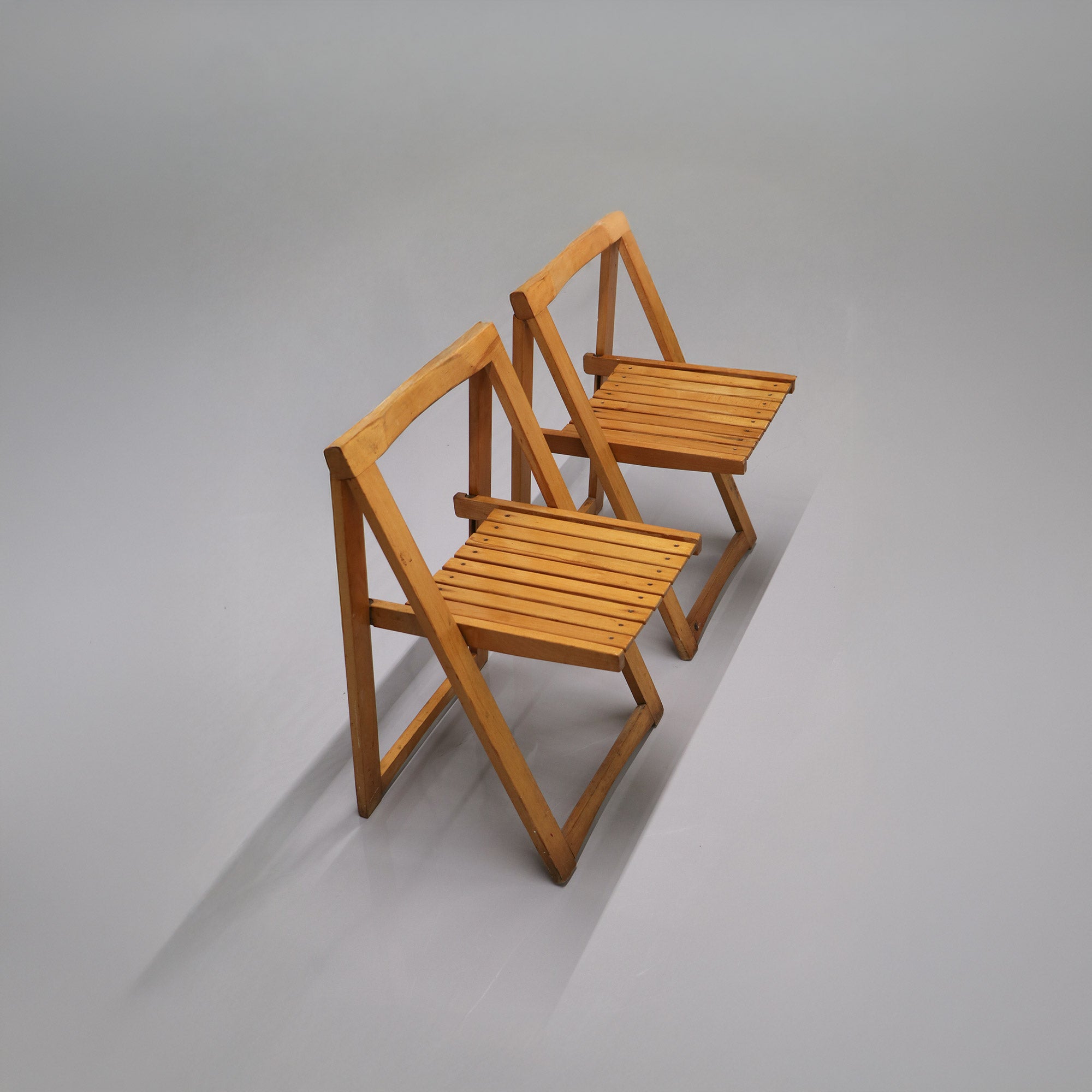 Foldable chair Trieste by Aldo Jacober for Alberto Bazzani - Wood