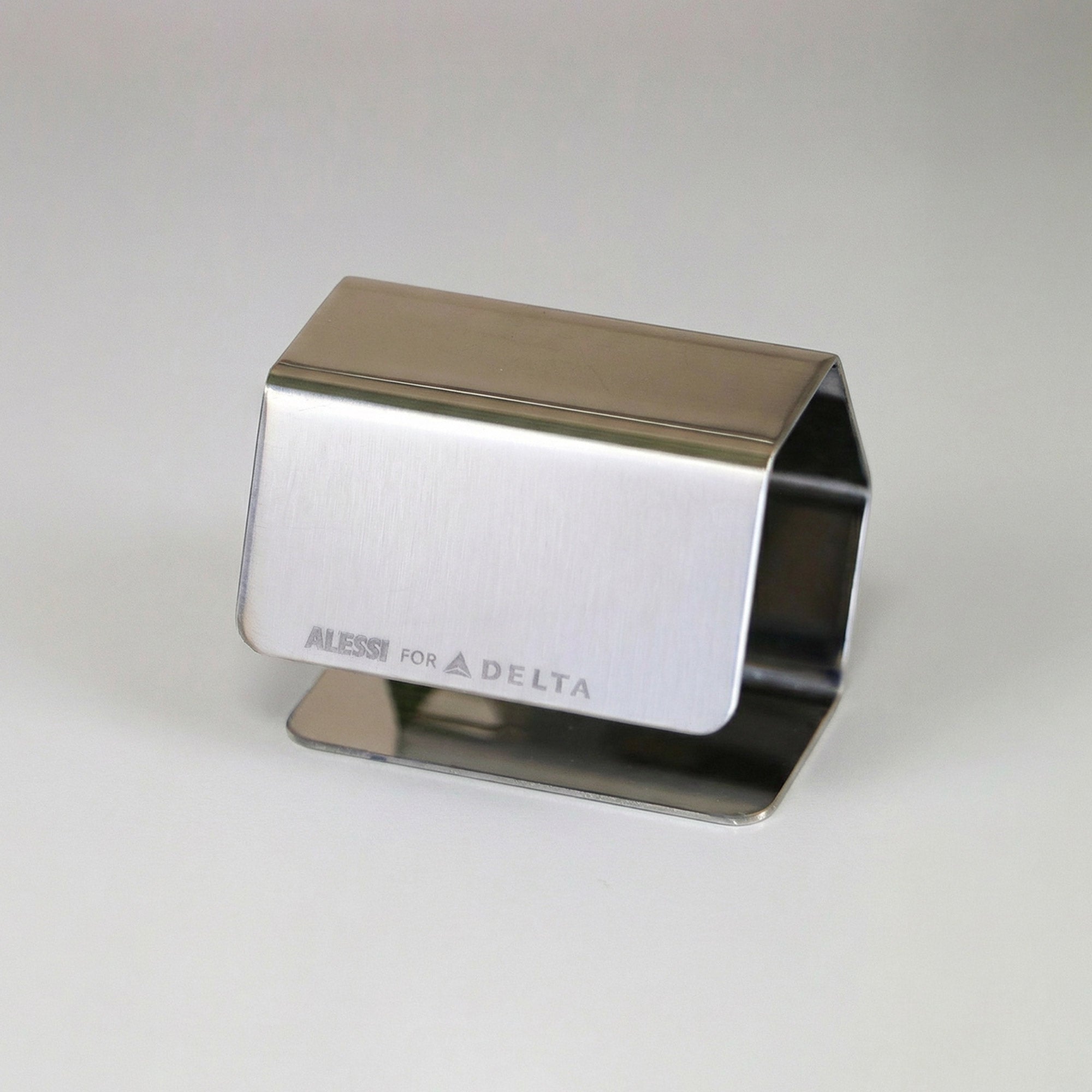 Napkin holder by Alessi for Delta Airlines - Stainless
