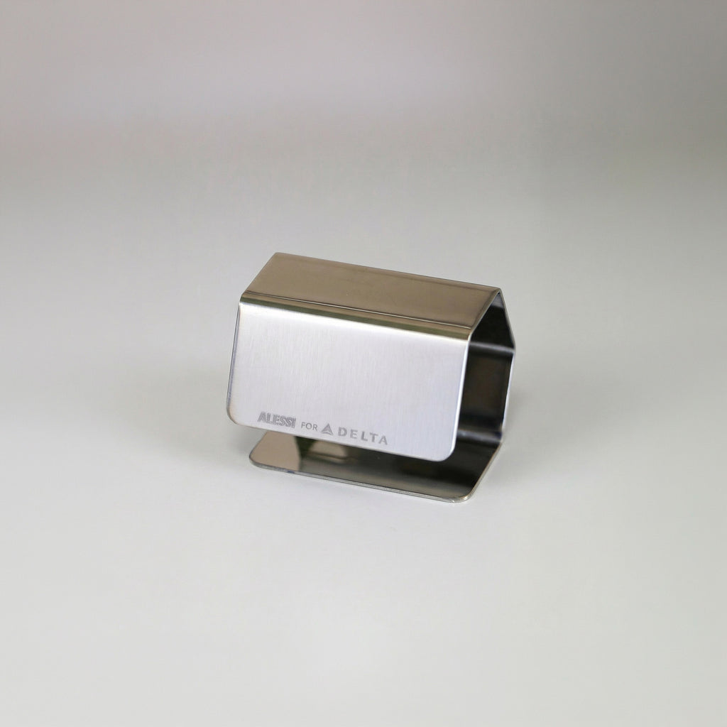 Napkin holder by Alessi for Delta Airlines - Stainless