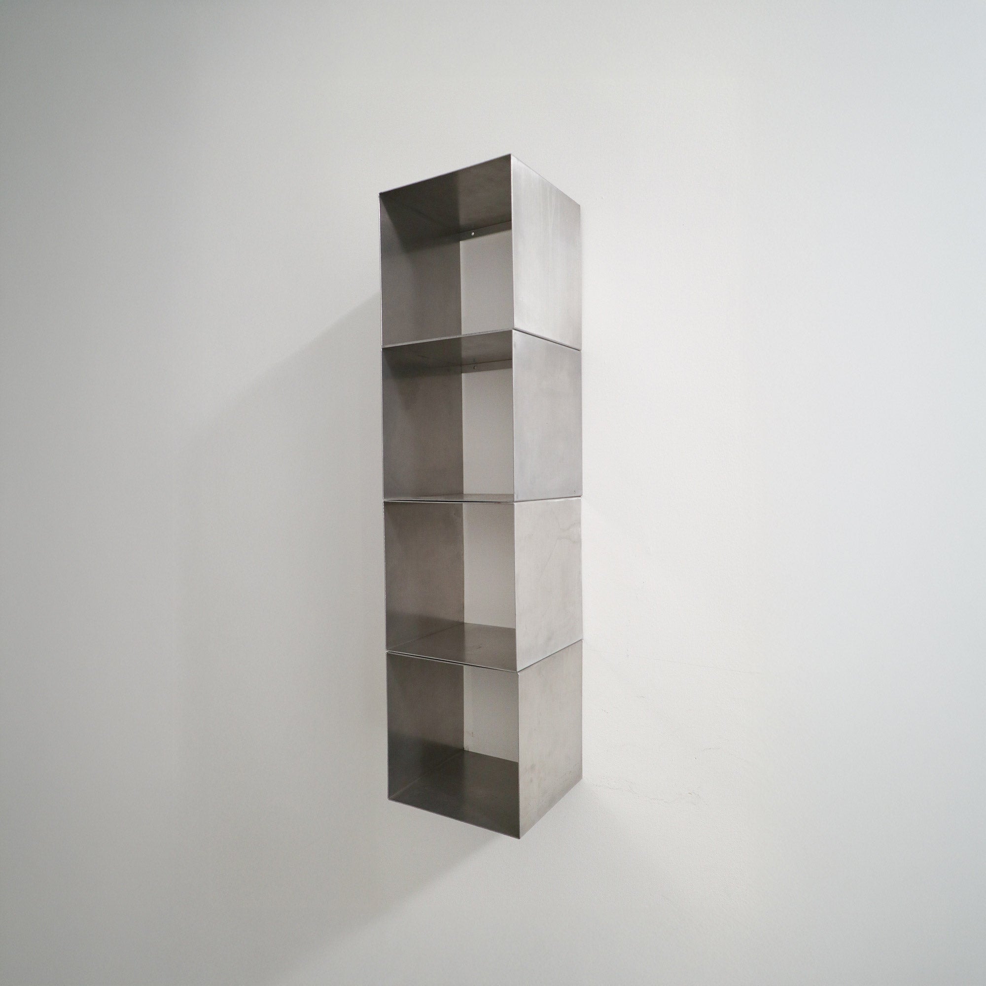 Cube Shelves by Boom Design - Aluminum Stainless - Modernist Minimalist