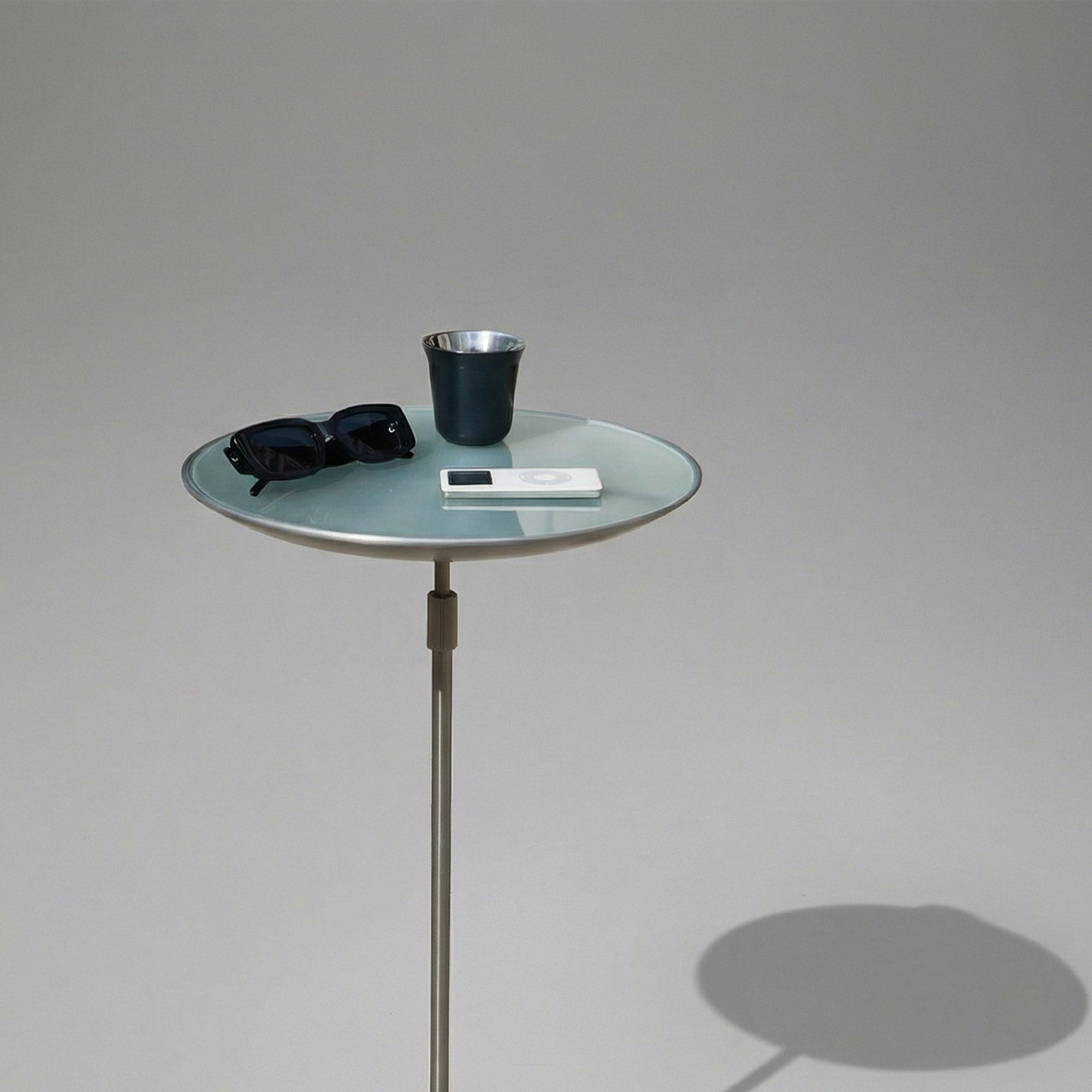 Side Table Scope by David Quan for Umbra - Aluminum and glass