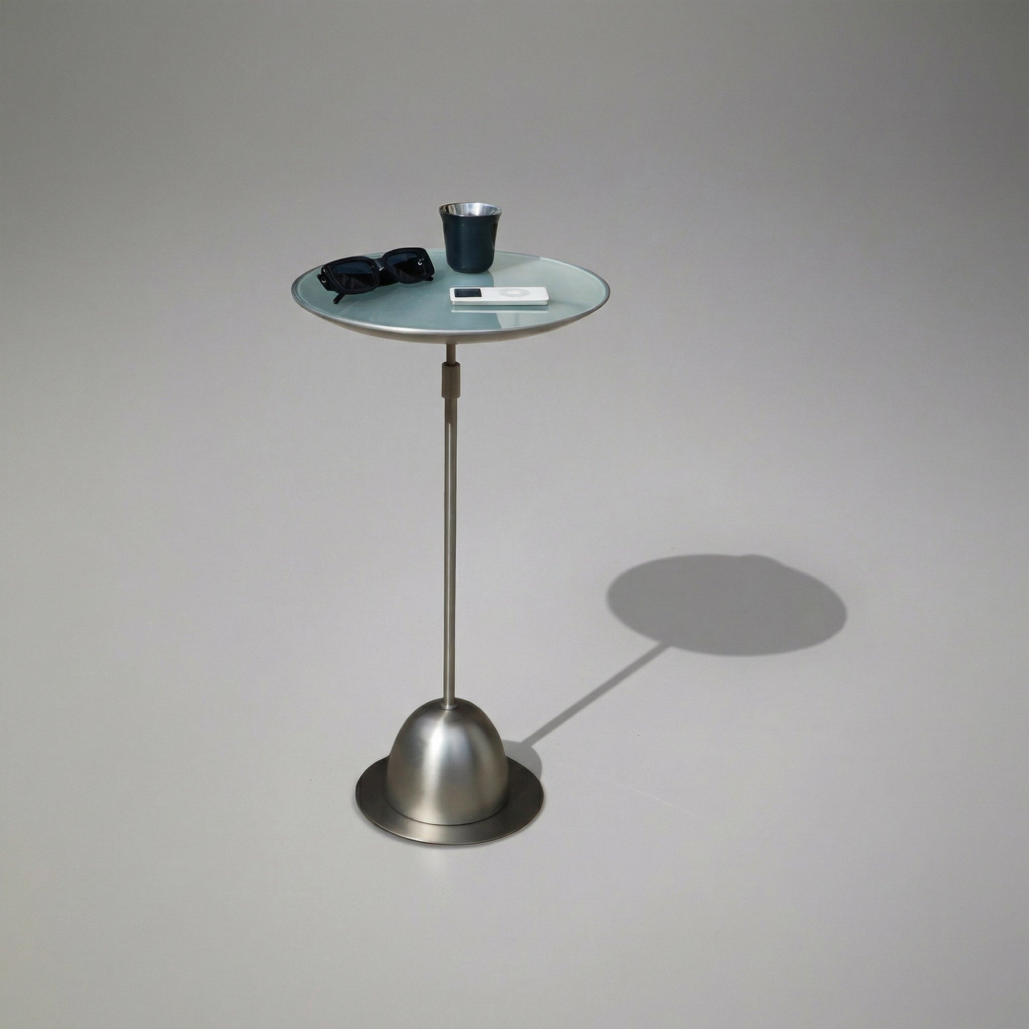 Side Table Scope by David Quan for Umbra - Aluminum and glass