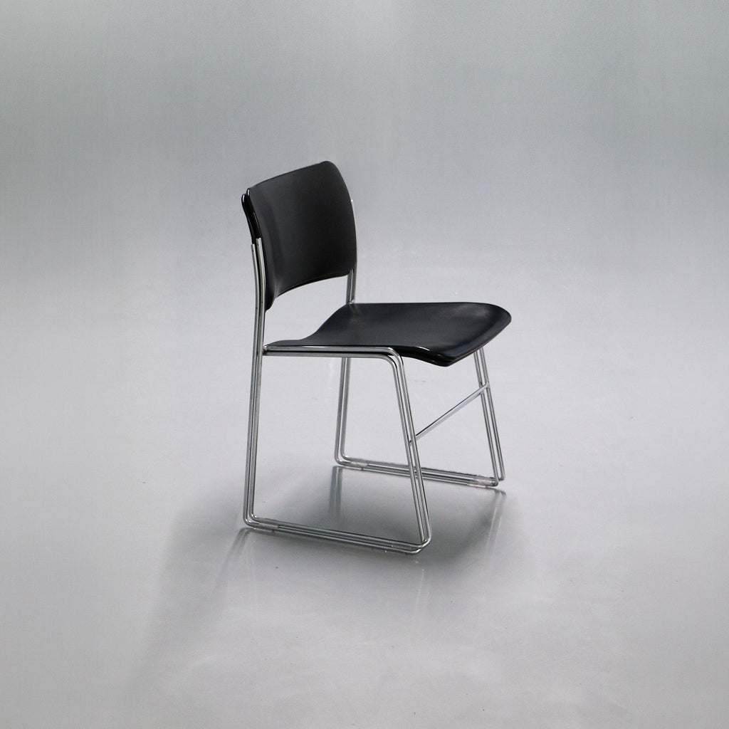 Stackable chairs 40/4 by David Rowland for GF Furniture - Stainless and aluminum