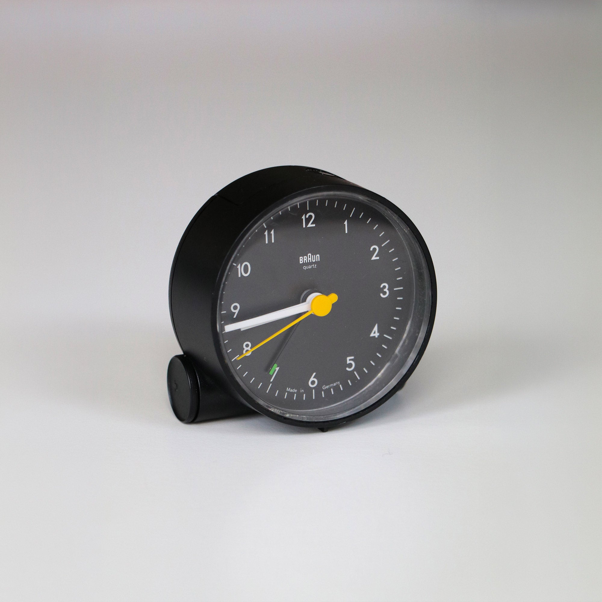 Alarm clock AB5 by Dieter Rams for Braun - black plastic 