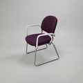 Desk chair Torsion by Giancarlo Piretti or KI Edition - Eggplant purple fabric