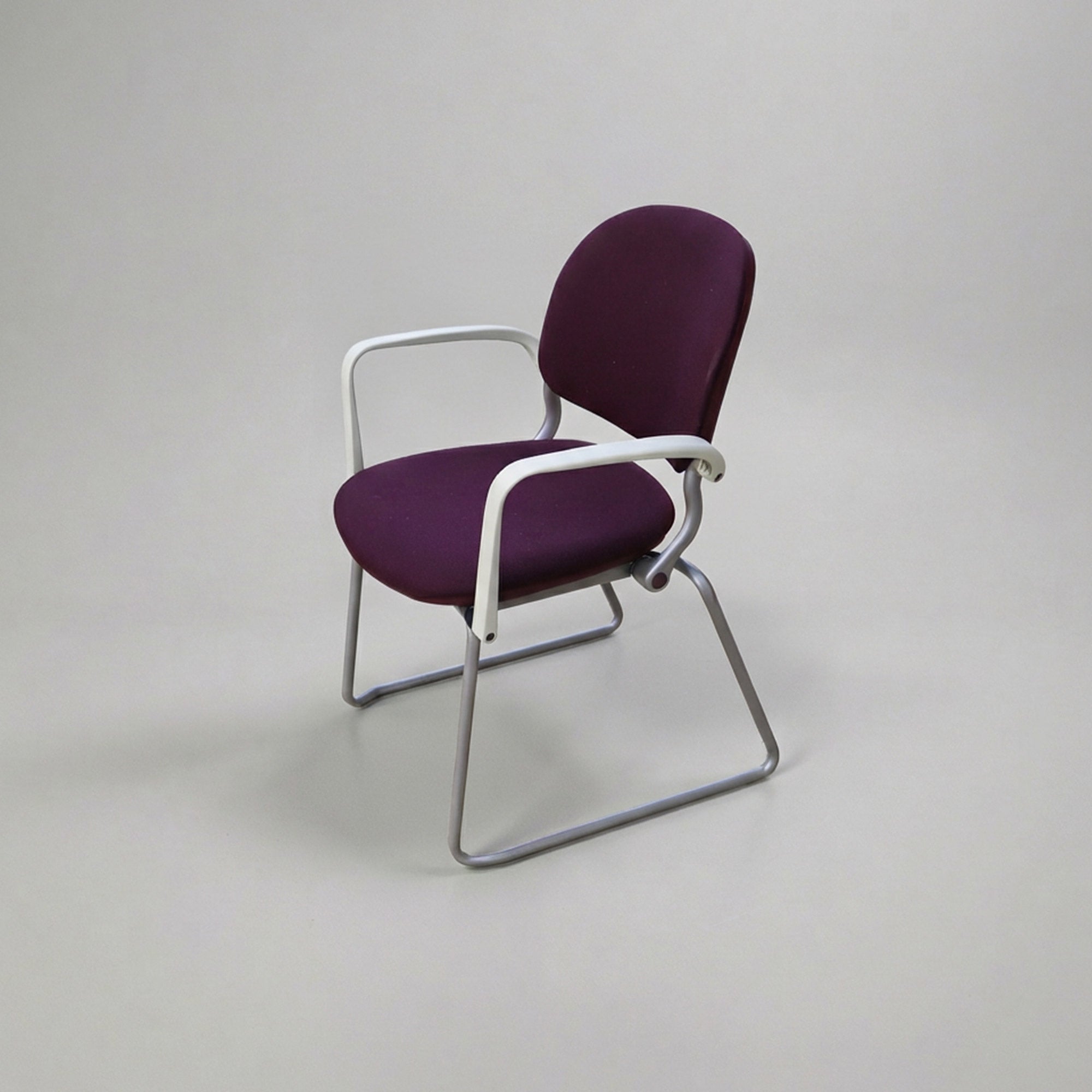 Desk chair Torsion by Giancarlo Piretti or KI Edition - Eggplant purple fabric