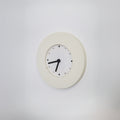 Wall clock Tajma by K & M Hagberg for IKEA - White plastic - Memphis