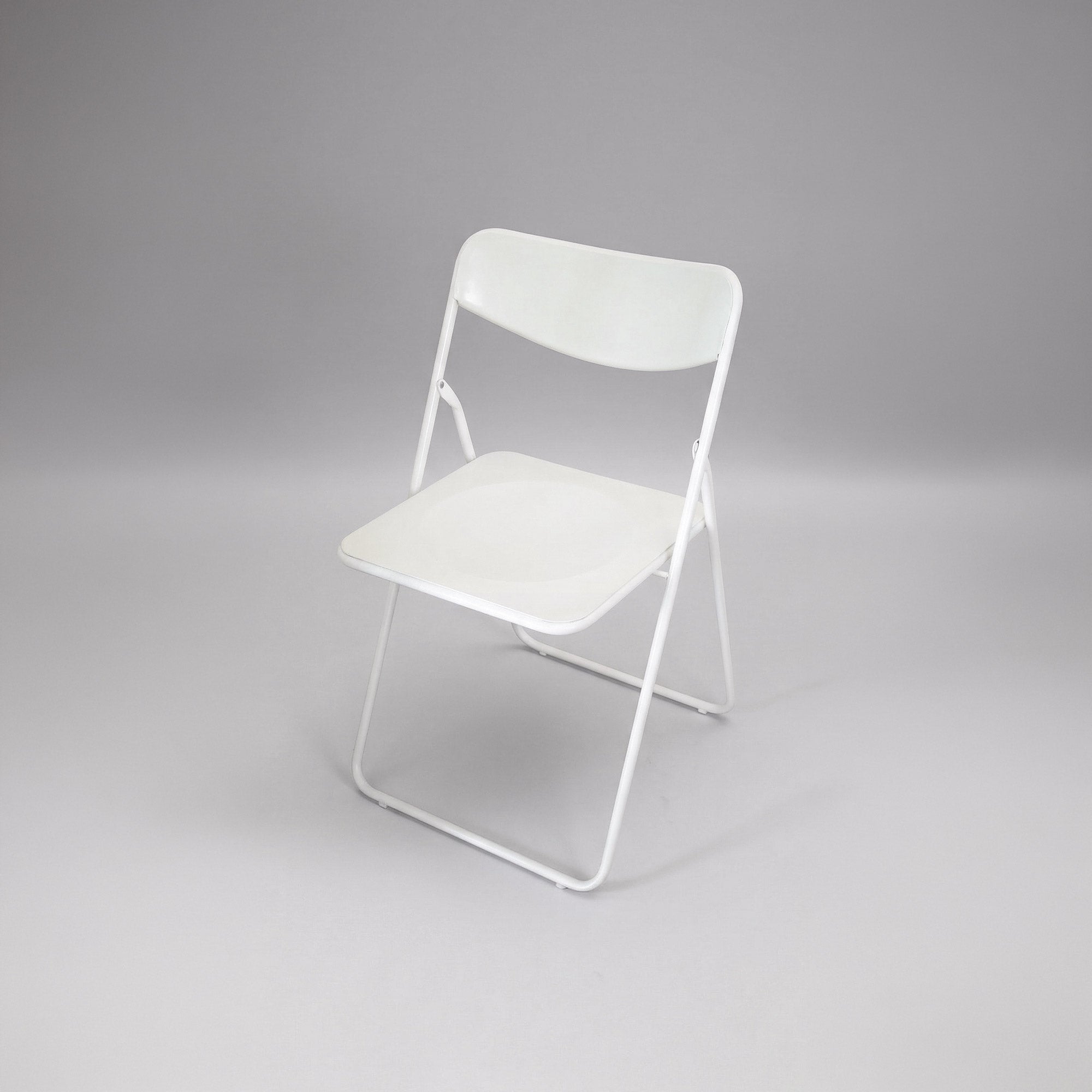 Foldable chair TED by Niels Gammelgaard for Ikea - White plastic